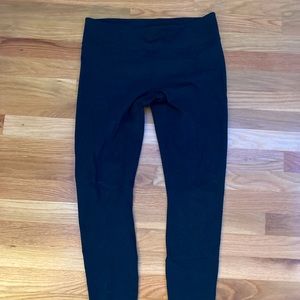 Black (low rise) Fabletics power hold leggings